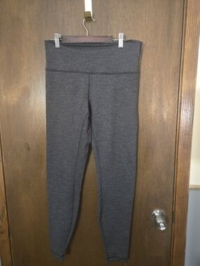 Lululemon Leggings Size 10 Grey Knit Good